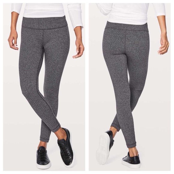 lululemon athletica Pants - Lululemon Wunder Under 7/8 herringbone Leggings